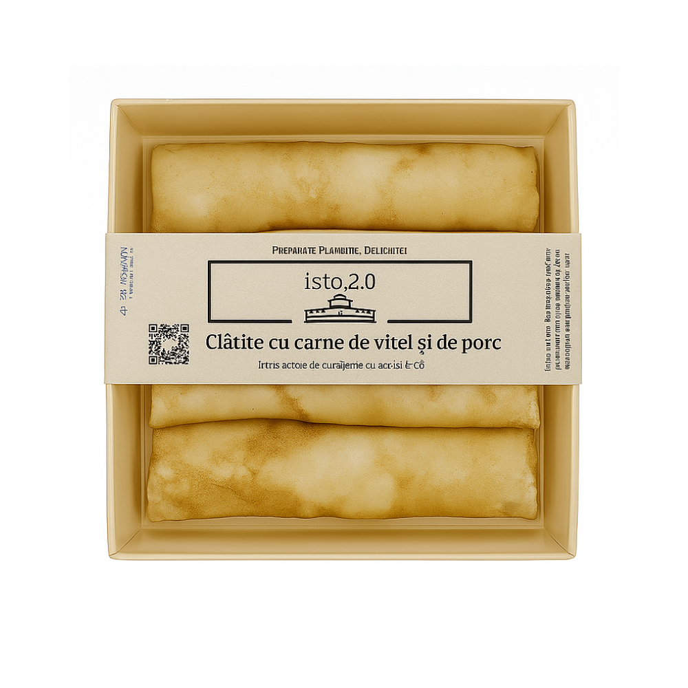 Clatite cu carne de vitel si de porc, 550gr