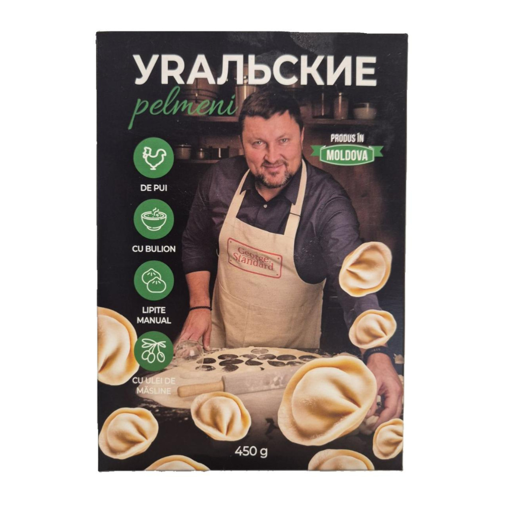 Pelimeni Uralschie cu gaina si ceapa cu bulion 450gr