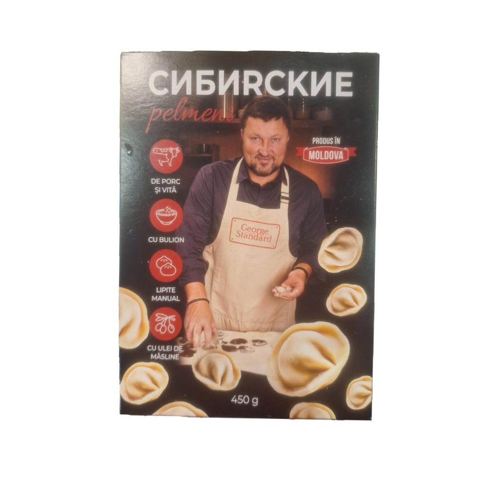 Pelimeni Sibirschie cu porc, vita si ceapa 450gr