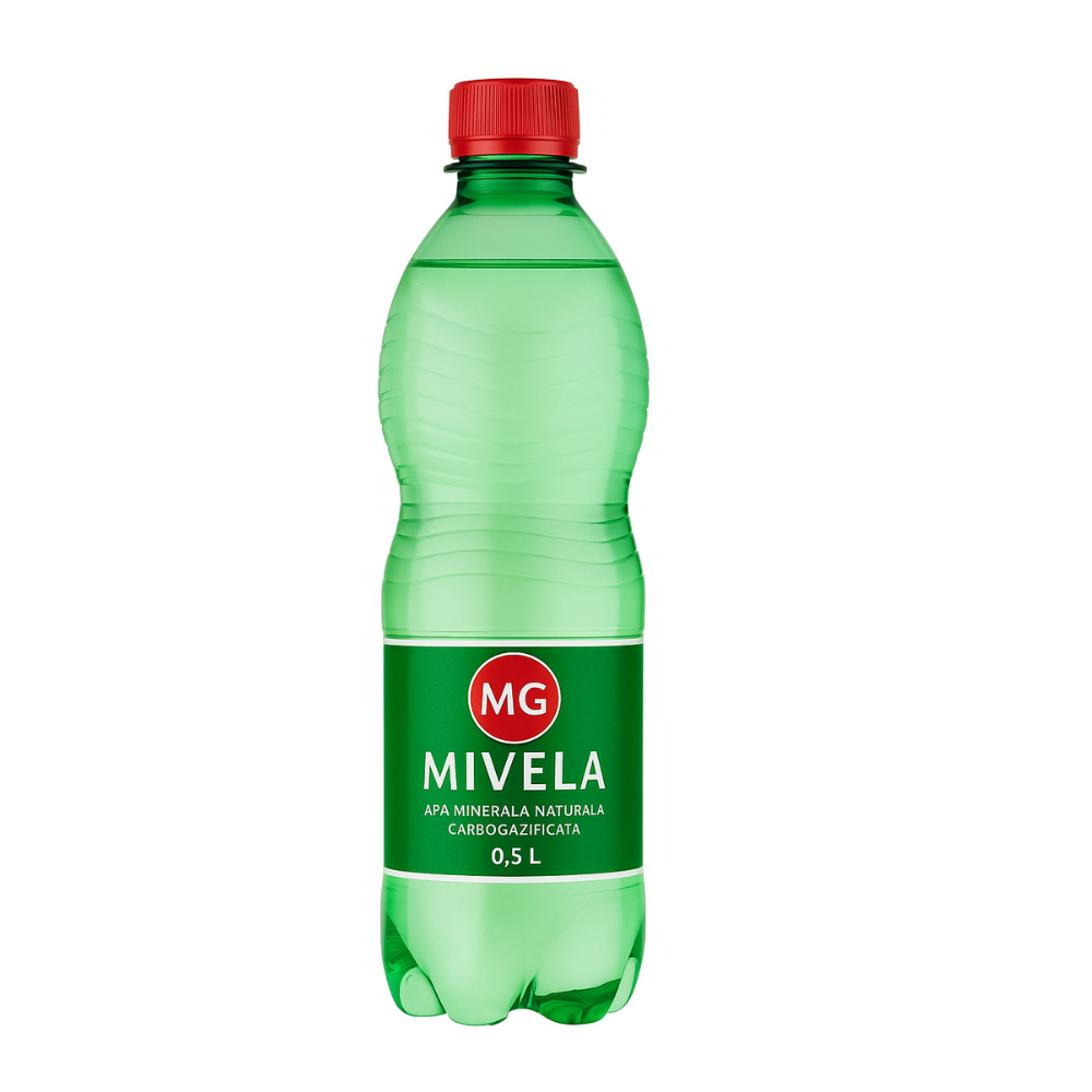 Apa minerala carbogazificata MG MIVELA 0.5L