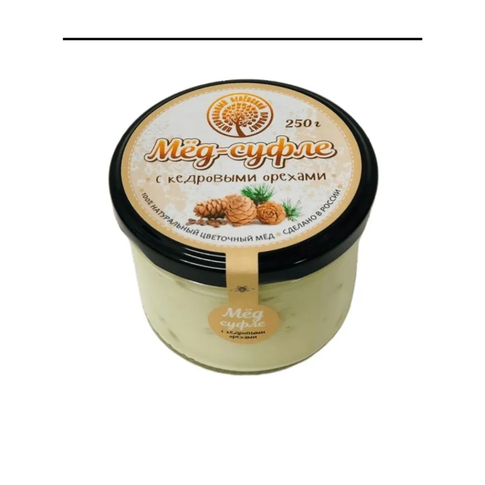Мед-суфле с кедровыми орехами 250 гр