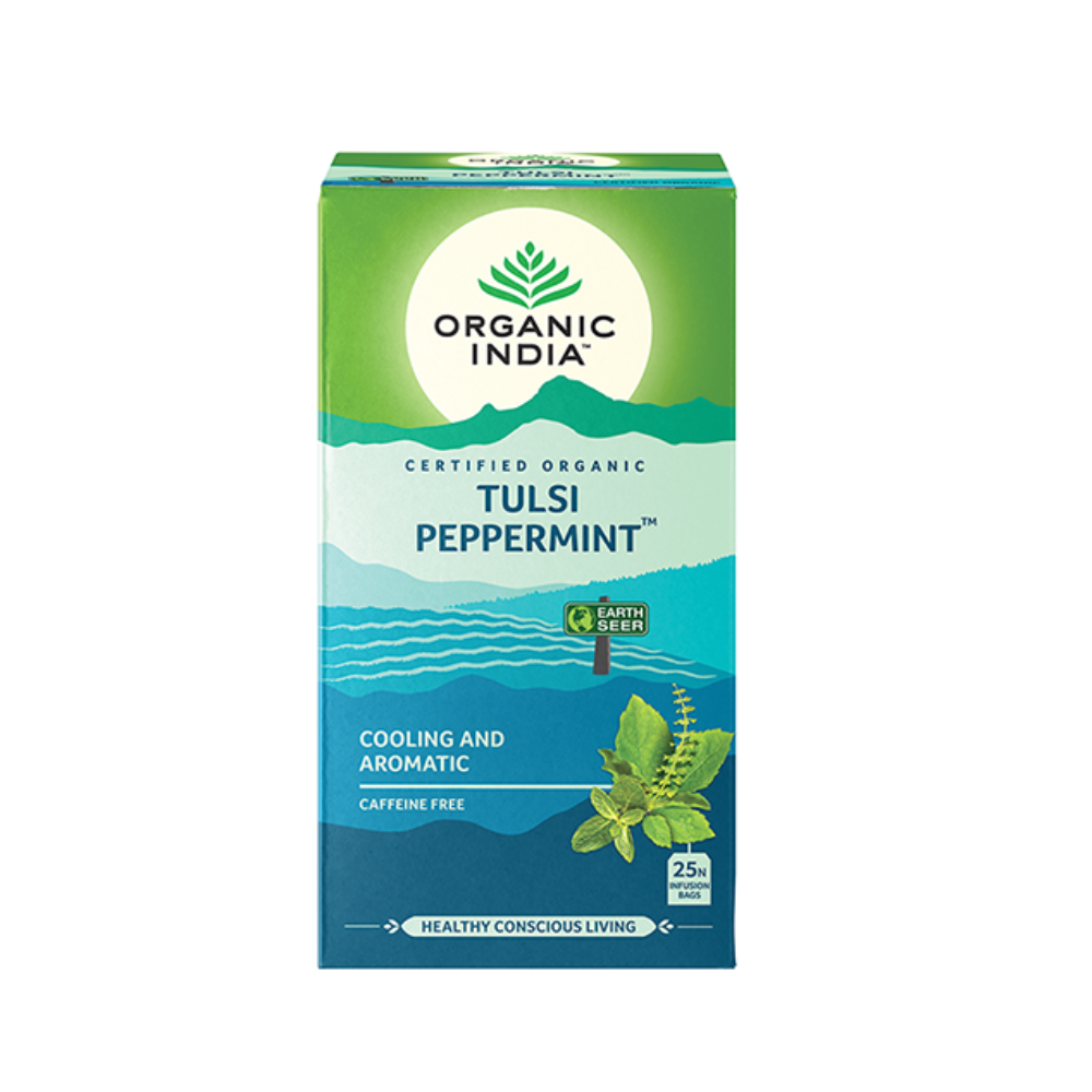 Ceai TULSI Peppermint 25p, Organic India