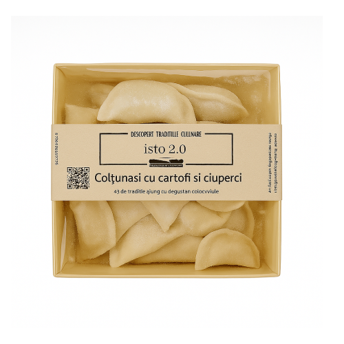 Coltunasi cu cartofi si ciuperci, 500 gr