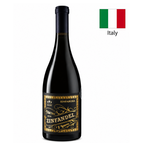 Vin Primitivo di Manduria Zinfandel FELLINE, rosu demisec, 750 ml