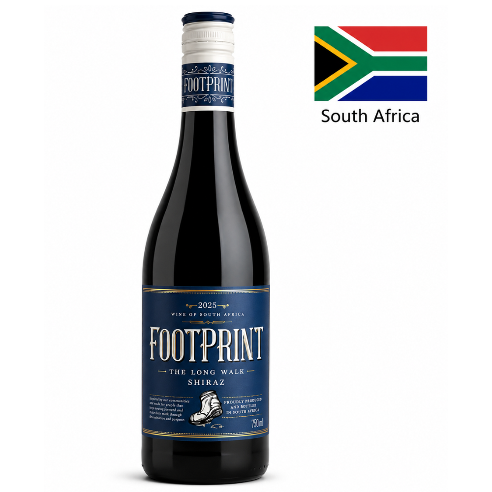 Vin Pinotage Footprint The Long Walk South Africa , rosu sec, 750ml