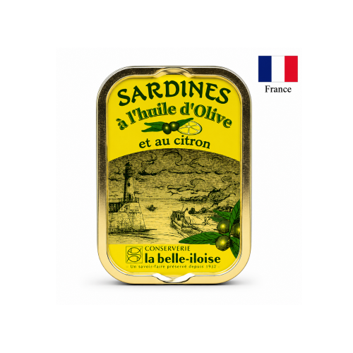 Sardine cu lamie in ulei de olive  LA BELLE ILOISE 115g