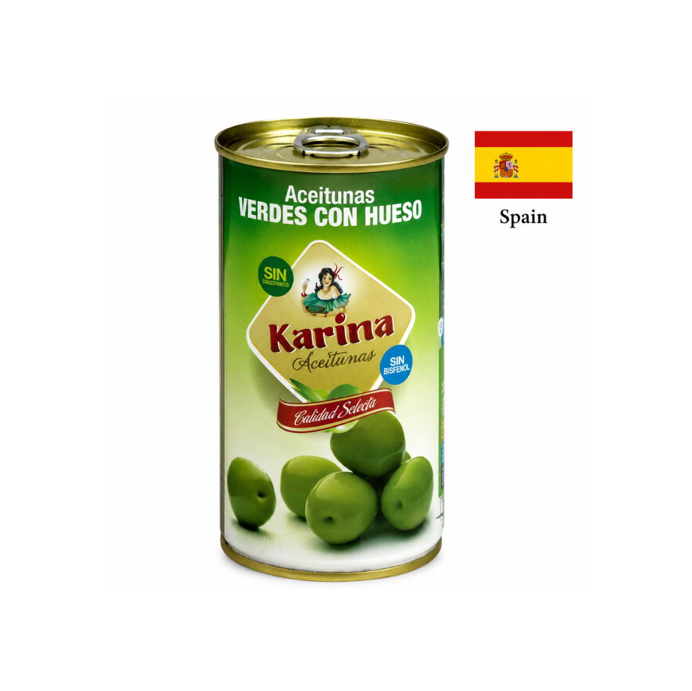 Оливки с косточкой  Karina Verde 370 ml