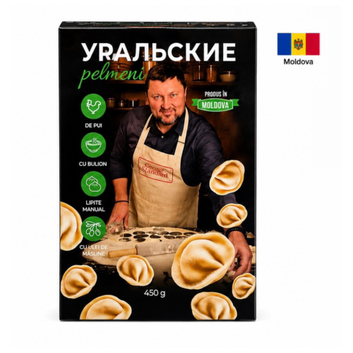 Pelimeni Uralschie cu gaina si ceapa cu bulion 450gr