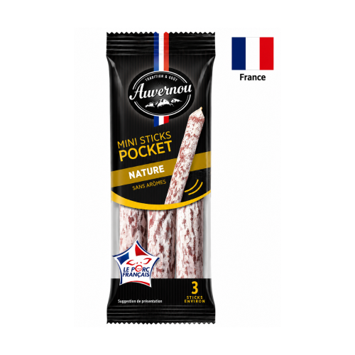 Мини-колбаски Nature Pocket AUVERNOU, 30 г (23381)