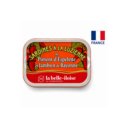 Sardine La Luzienne  picante cu ardei  si sunca  LA BELLE ILOISE 115g