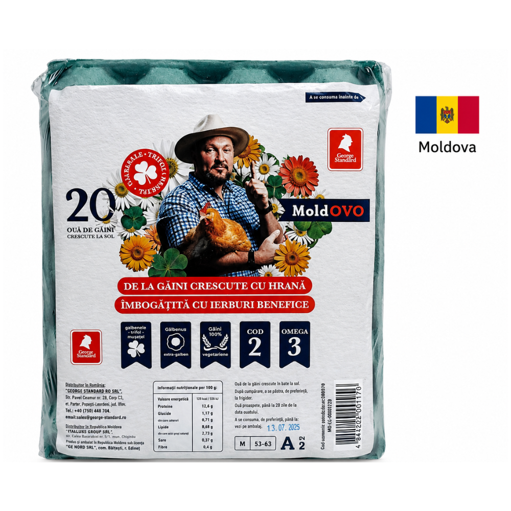  Oua de gaina  COD2 ,,Moldovo ' 20 buc George Standard