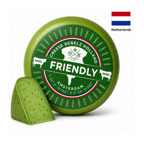 Cascaval 50% Cow Green Pesto  Farm