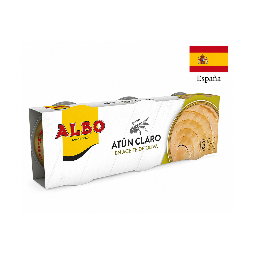 Ton Premium in ulei de olive ALBO 3*80g