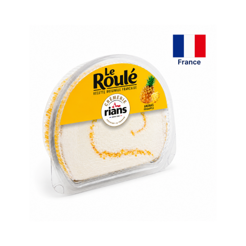 Cascaval ROULE ANANAS TRANCHE RIANS COQUE 125g  (21910)