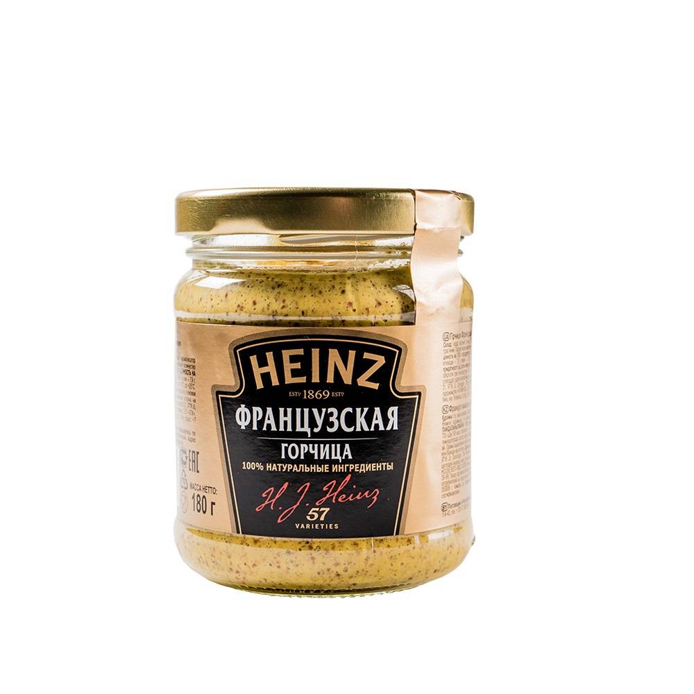 Mustar francez Heinz, 180g