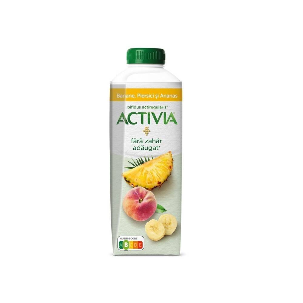 Питьевой йогурт Activia с персик, ананас, банан 0,5% 250гр