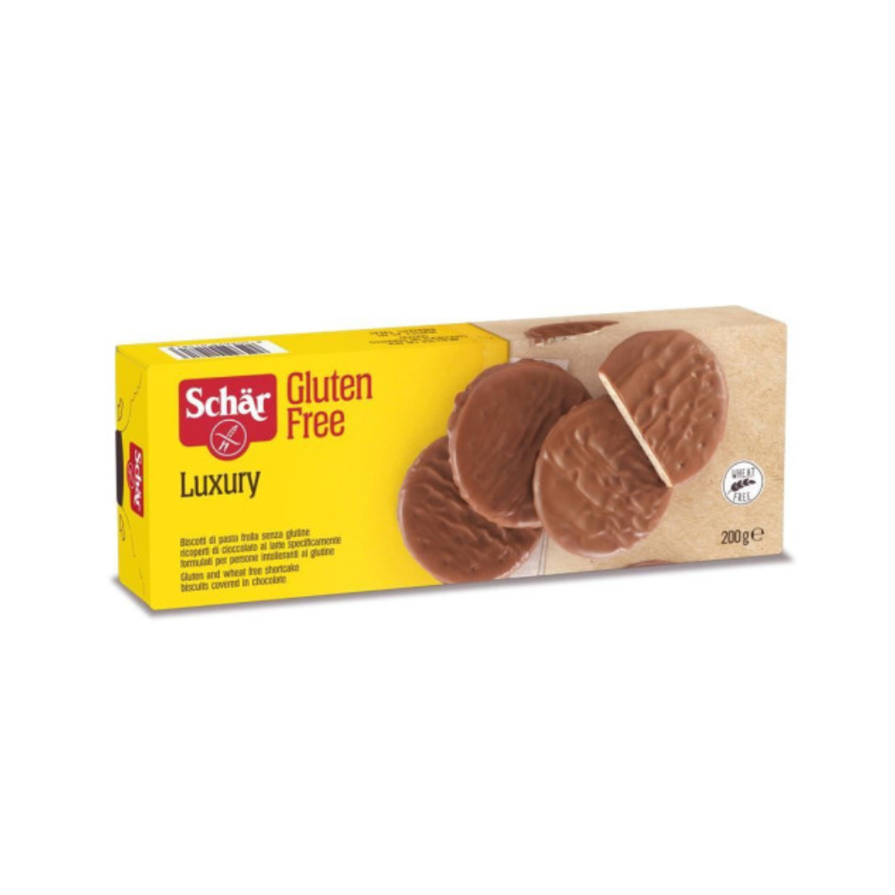 Biscuiti Luxury cu ciocolata Gluten Free Dr. Schar, 200 gr.