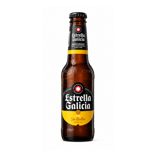 Bere Estrella Galicia f. gluten alc 5.5% 0.33l