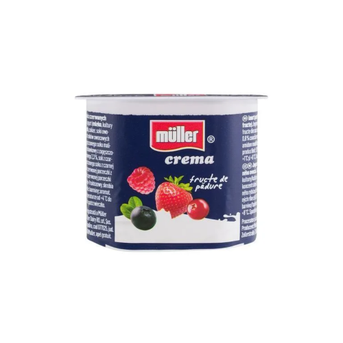 Iaurt MULLER CREMA Fructe Padure 125g