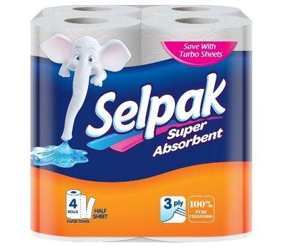 Кухонное полотенце SELPAK  4 рулона image