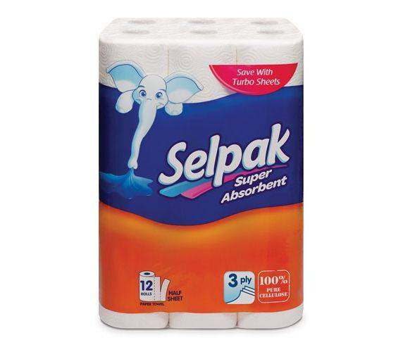 Кухонное полотенце SELPAK 12 рулонов image
