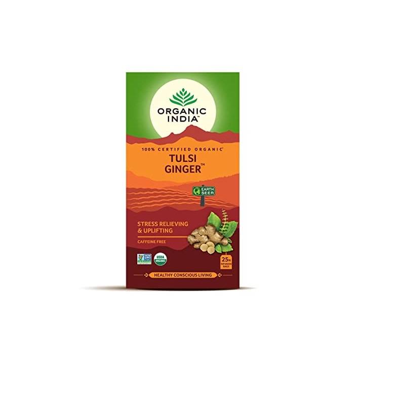 Ceai Tulsi Ginger Organic India 25 buc 40g
