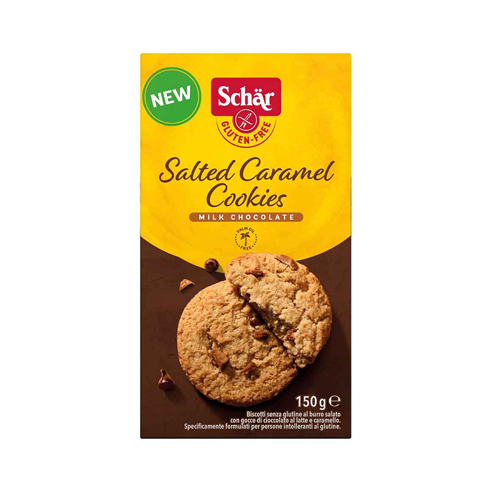 Biscuiti Gluten Free Dr. Schar Salted Caramel, 150 gr. image