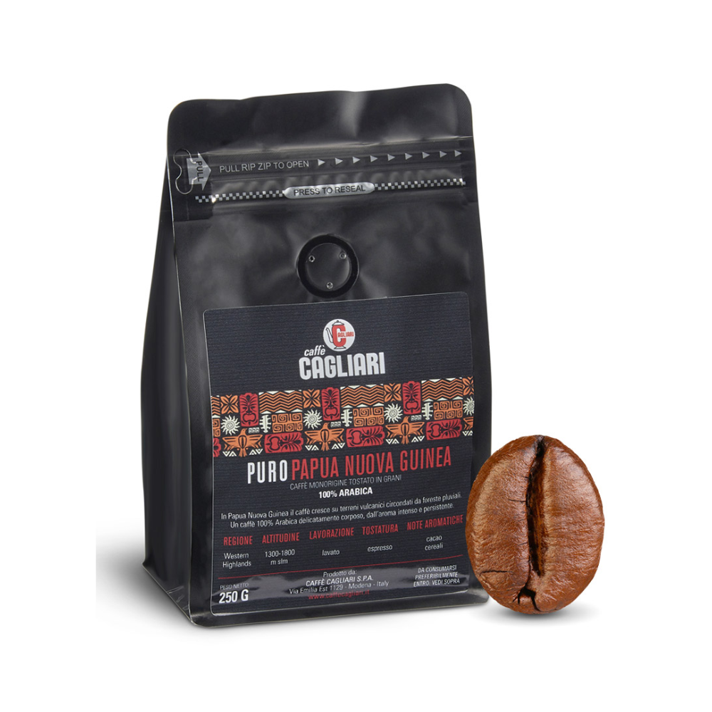 Cafea boabe CAGLIARI 100% Arabica Papua Nuova Guinea  250 g