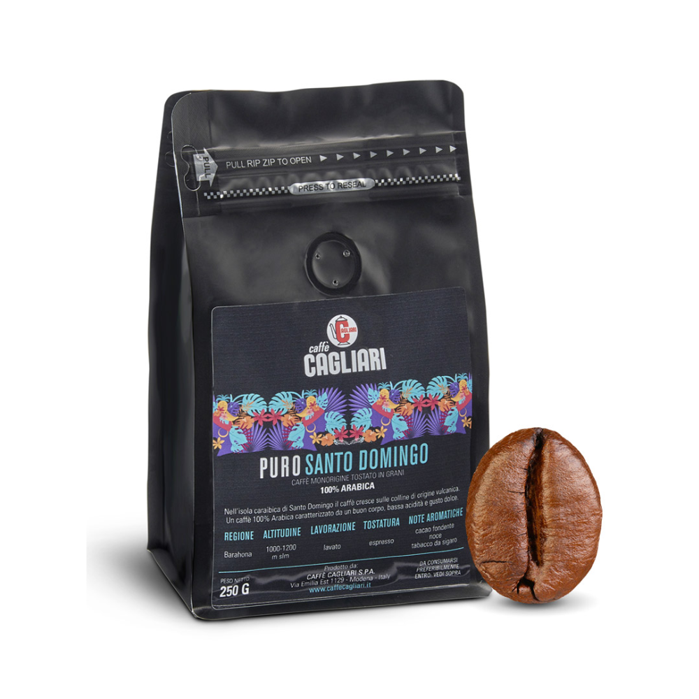 Cafea boabe CAGLIARI 100% Arabica Santo Domingo  250 g