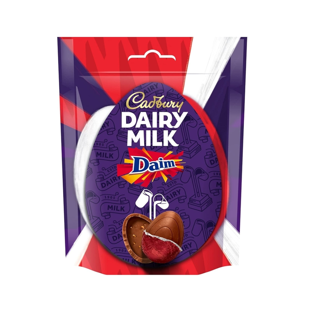 CADBURY DAIRY MILK DAIM CHOCOLATE EASTER EGG BAG 77G
