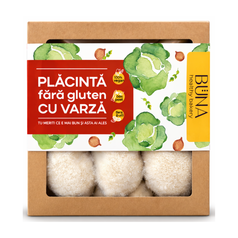 Placinta cu varza f/gluten 550 gr,buc