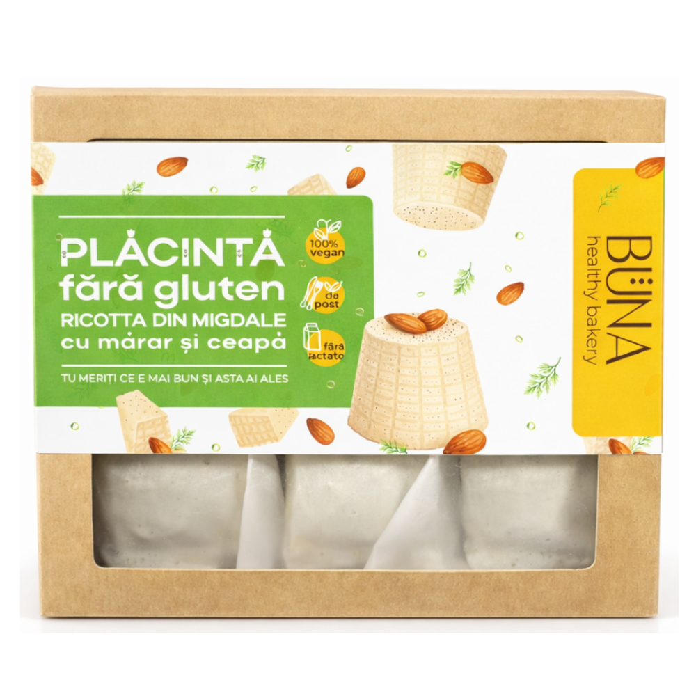 Placinta cu ricota,marar si ceapa f/ gluten 550  gr,buc