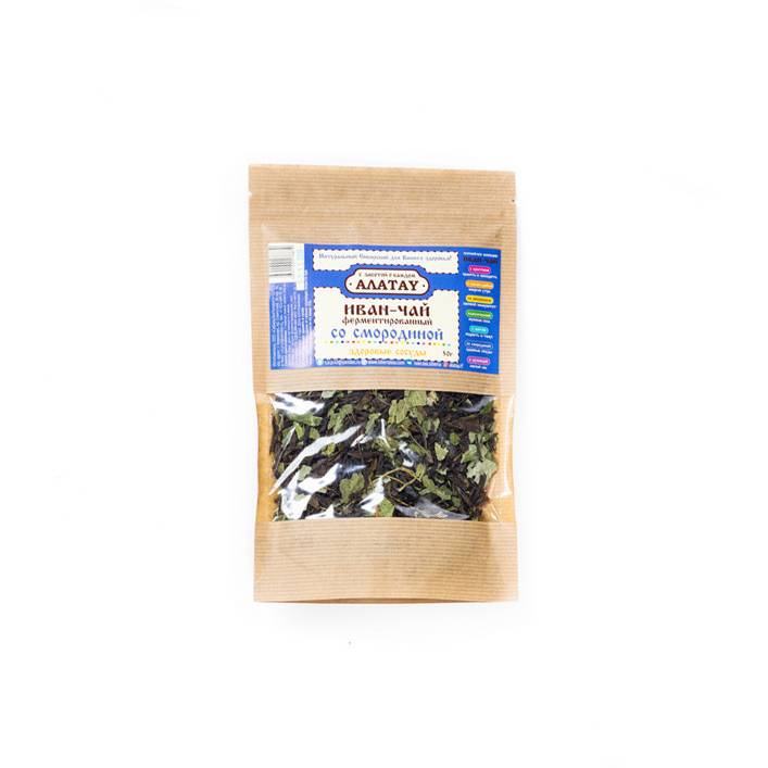 Чай ИВАН-Чай с ферментированными листьями смородины, Алтайский Нектар, 50 гр image