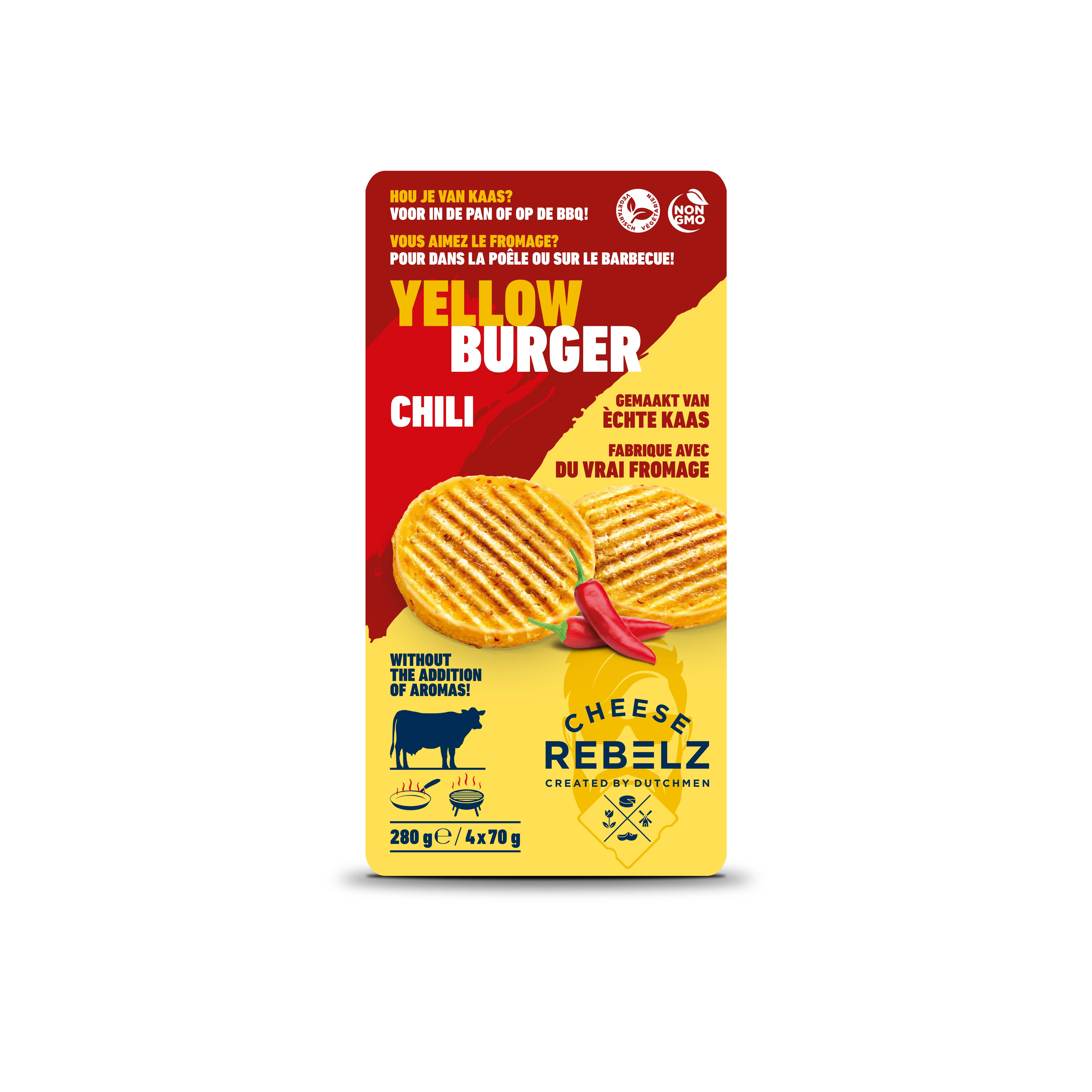 Dairy prod 45% yellow burger chilly crt 280 gr. image