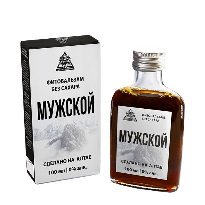 Безалкогольный бальзам "Mujskoi", Алтайский нектар, 100 мл image