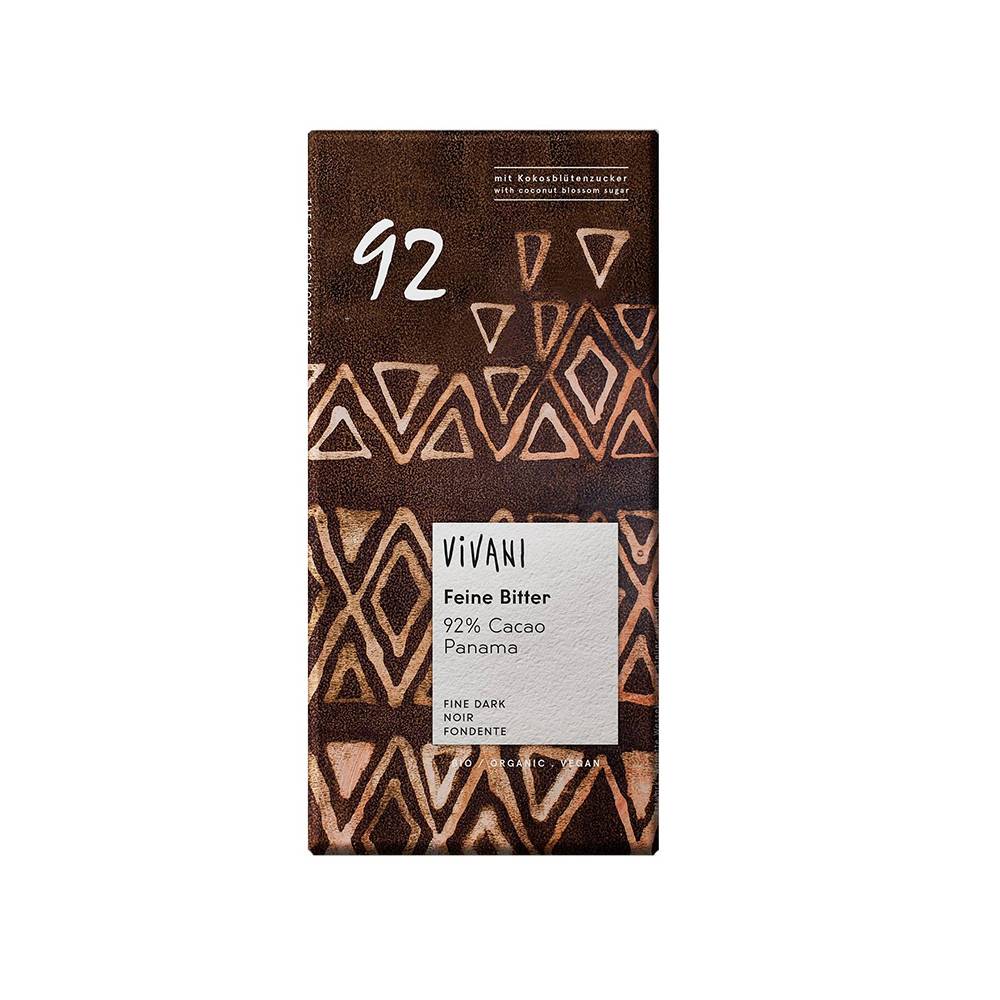 Шоколад Vivani черный 92% 80 гр