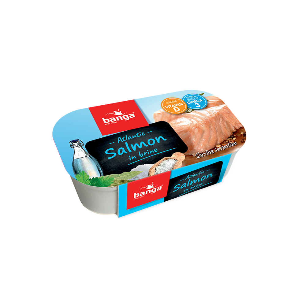 Somon în suc propriu 120 g Banga image