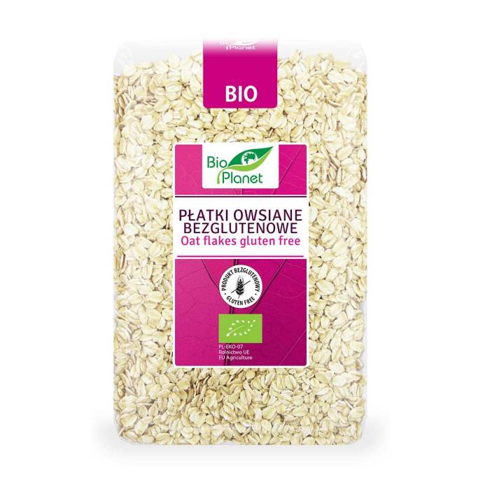 Fulgi de Ovaz BIO fara gluten 600g BioPlanet