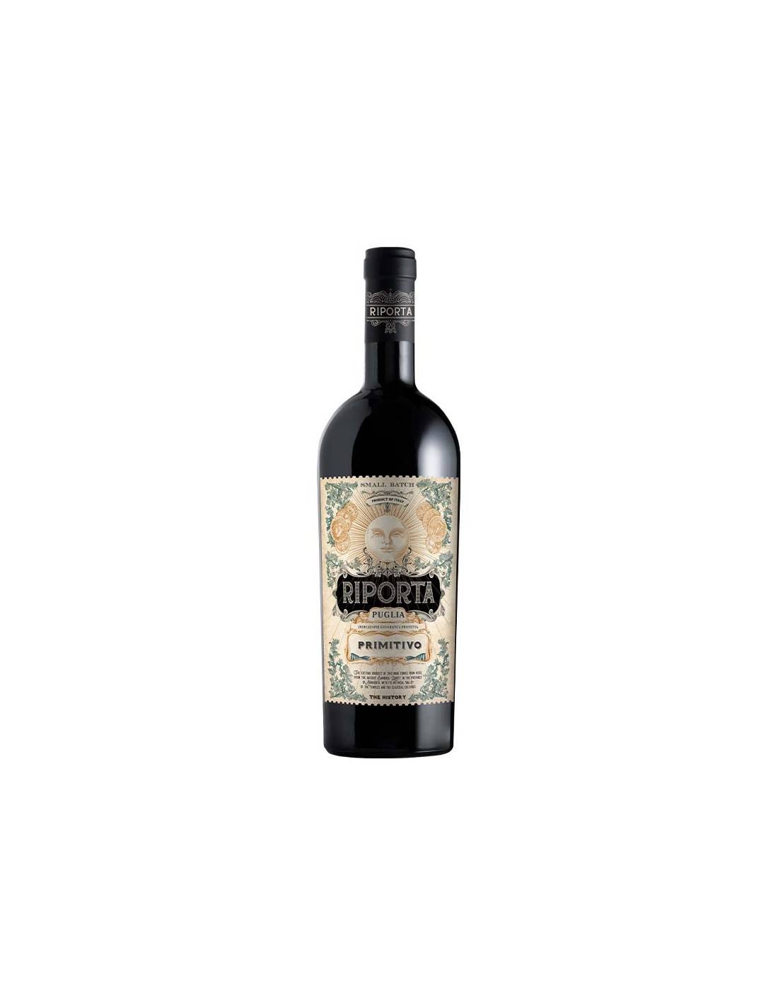 Vin Puglia Primitivo RIPORTA, rosu, 750 ml