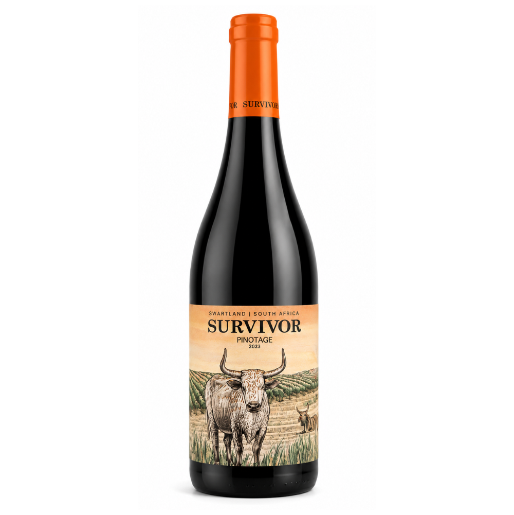 Vin Pinotage Survivor South Africa , rosu sec, 750ml