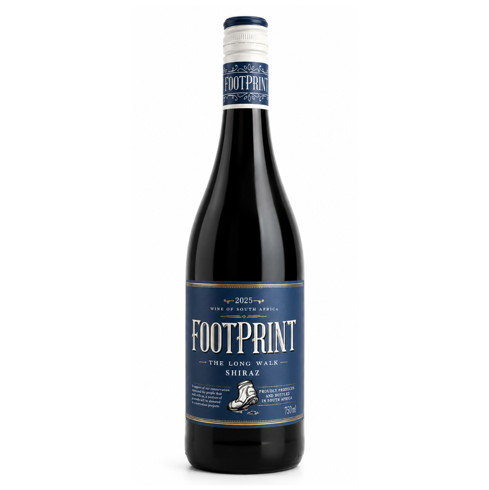 Vin Pinotage Footprint The Long Walk South Africa , rosu sec, 750ml
