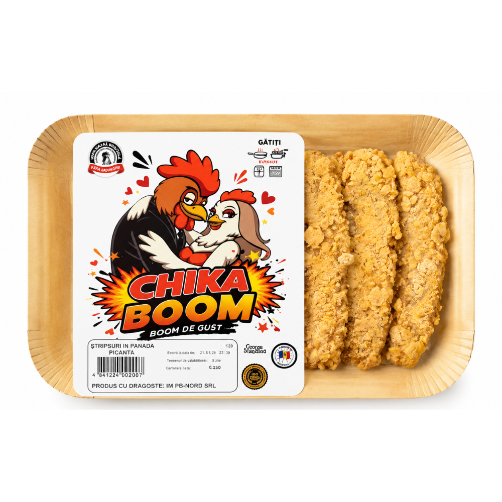 Stripsuri in panada Picanta  Chika Boom 250 gr.