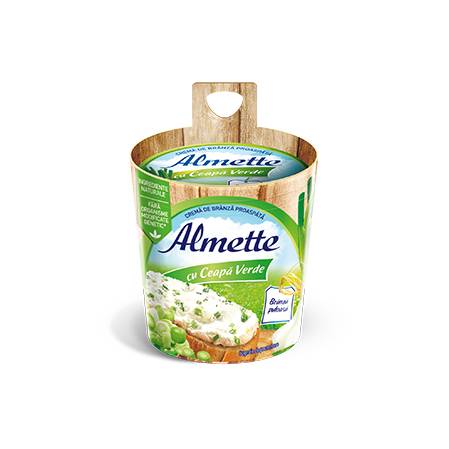 Cremă de brânză Almette Ceapă Verde 150 g, HOCHLAND