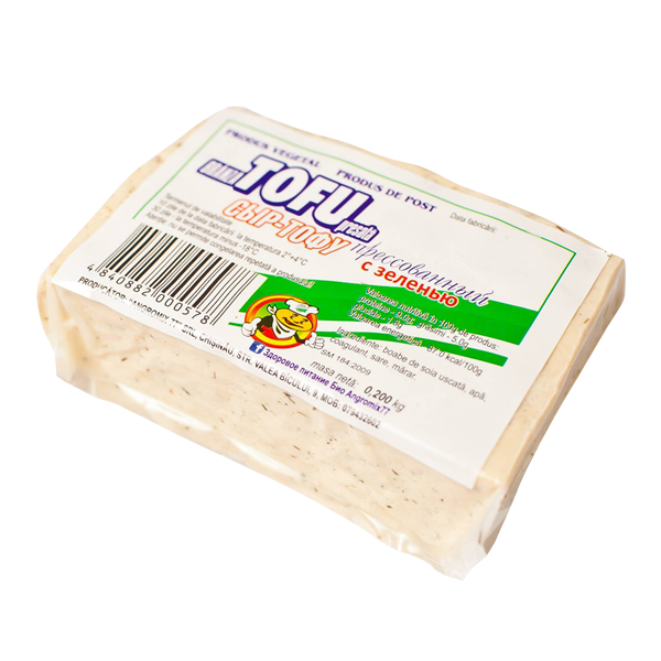 Tofu afumata cu verdeata
