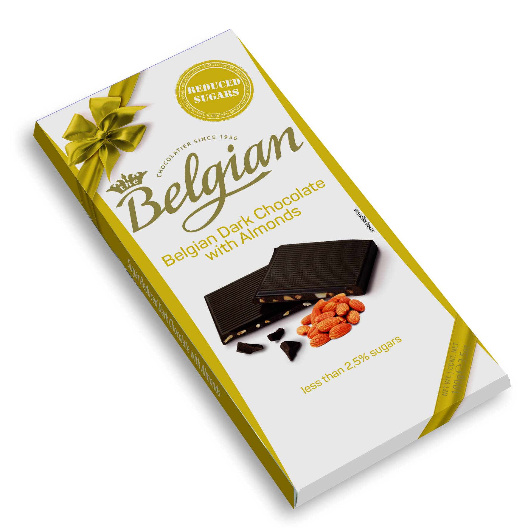  Ciocolata DARK Almonds The Belgian 100 gr