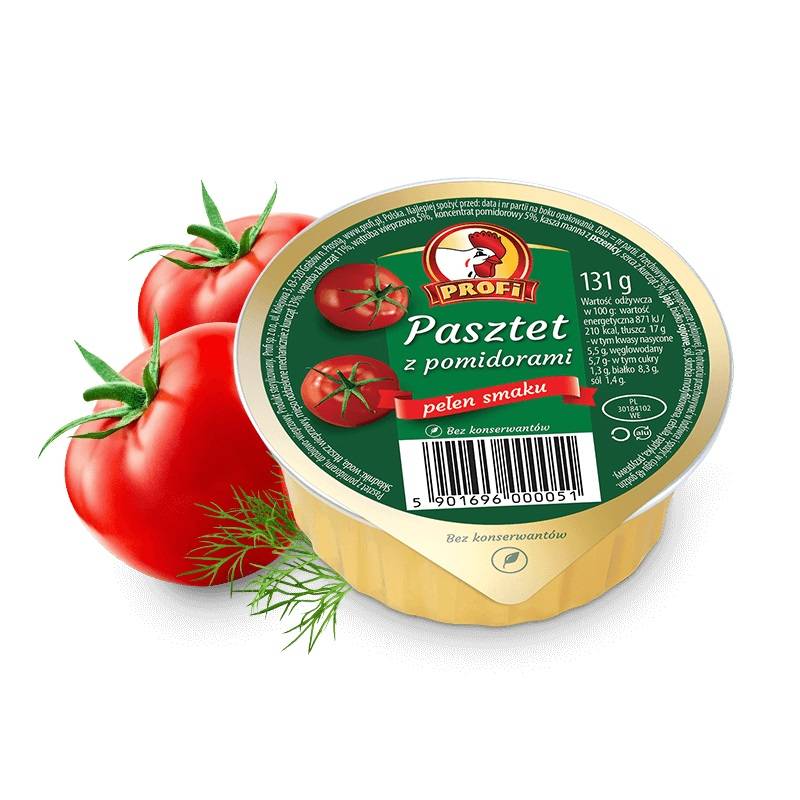 Pate picant  cu tomate PROFI 131 g