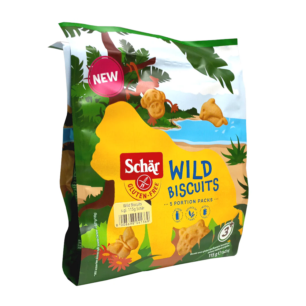 Biscuiti Wild Gluten Free  Dr. Schar , 115 gr.