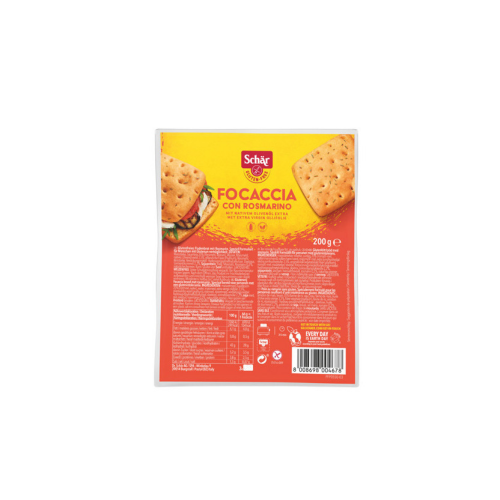 FOCACCIA cu rosmarin Gluten Free Dr. Schar, 200 gr.