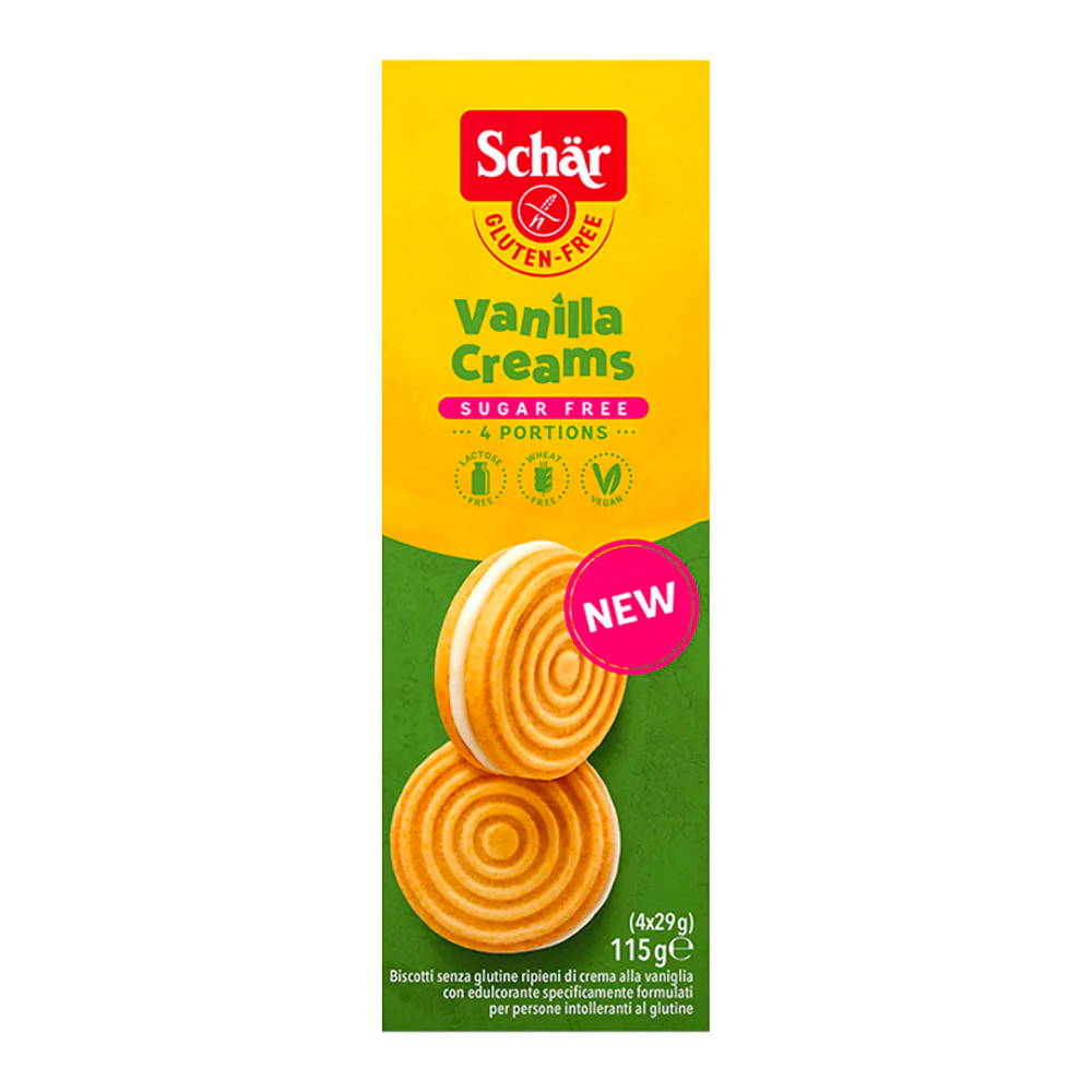 Vanilla Creams Sugar/ Gluten Free Dr. Schar , 115gr.