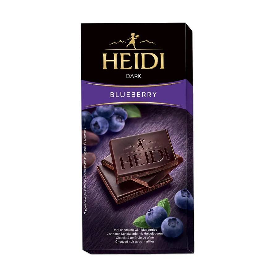 Ciocolata DARK Blueberry Heidi 80g image